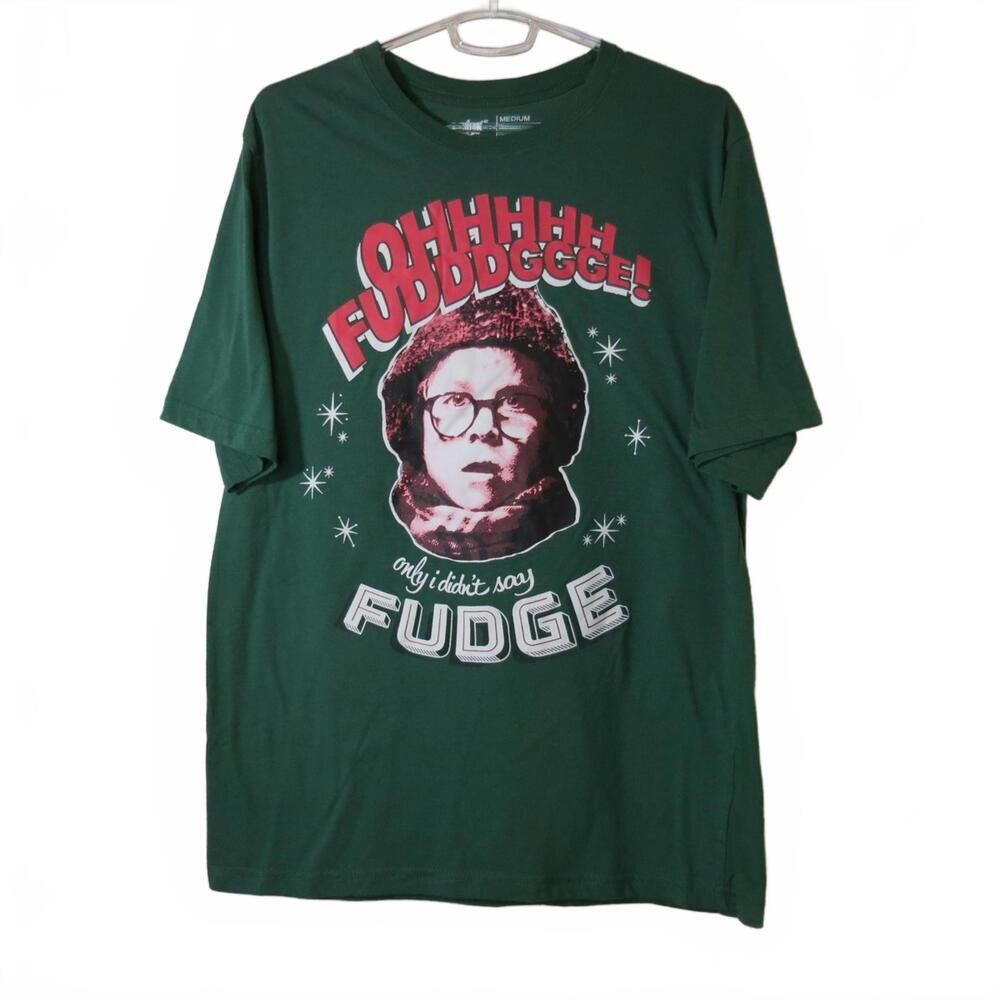 A Christmas Story Size Medium Oh Fudge T-Shirt Movie Holiday Classic